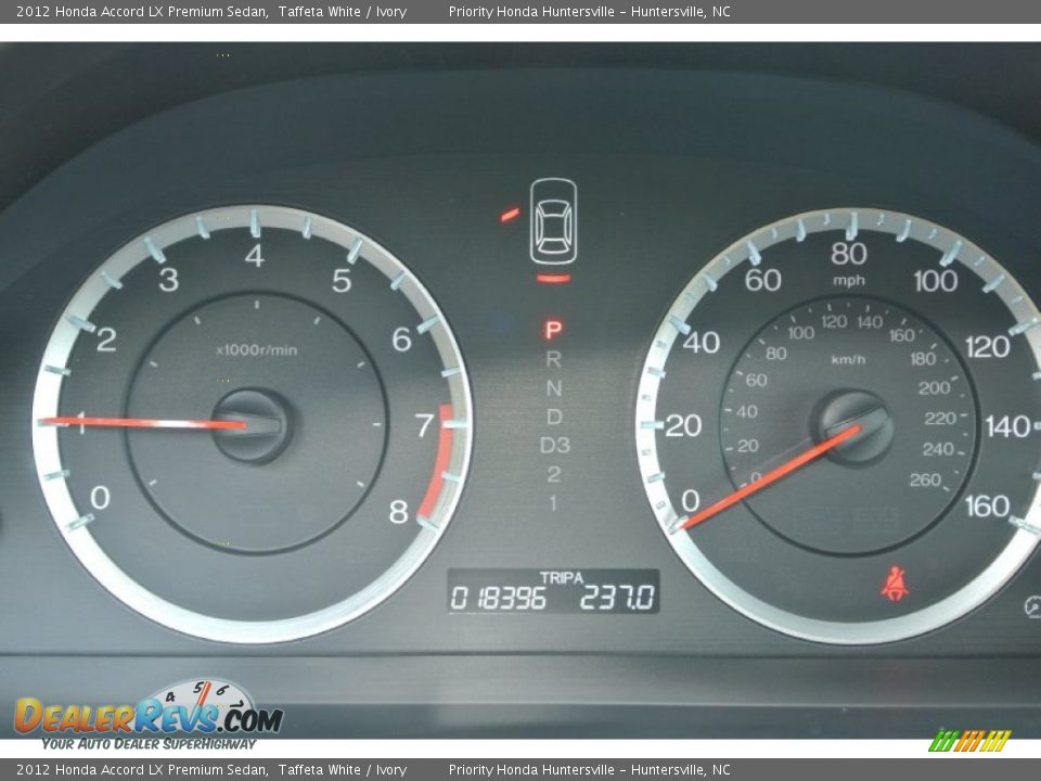 2012 Honda Accord LX Premium Sedan Taffeta White / Ivory Photo #16