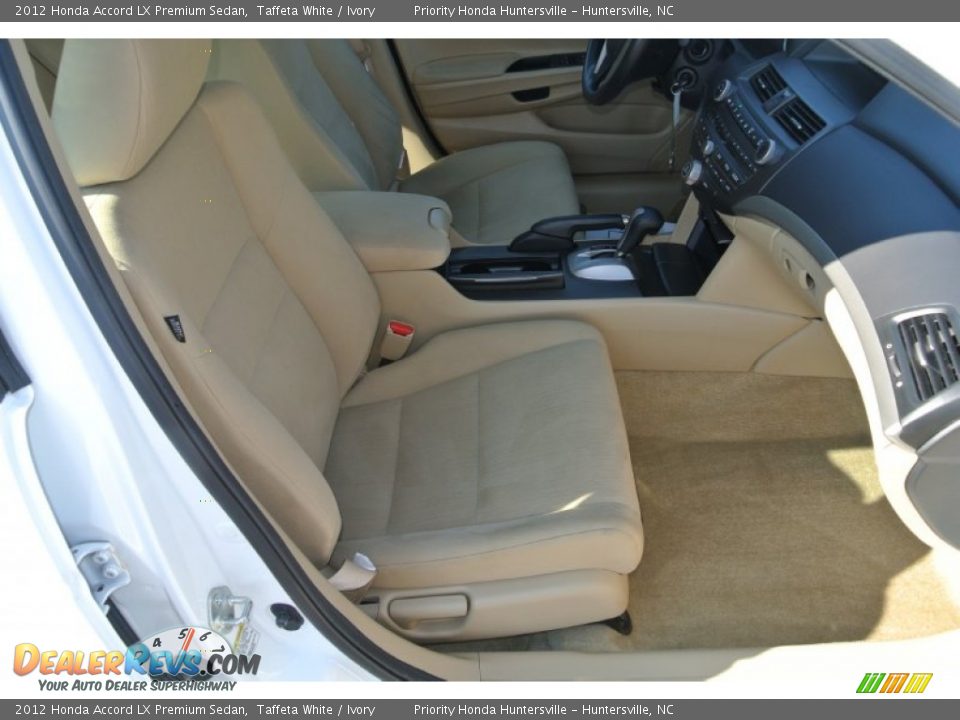 2012 Honda Accord LX Premium Sedan Taffeta White / Ivory Photo #19