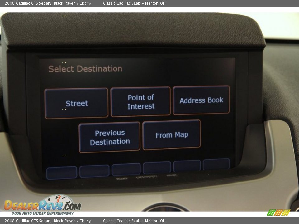 2008 Cadillac CTS Sedan Black Raven / Ebony Photo #17