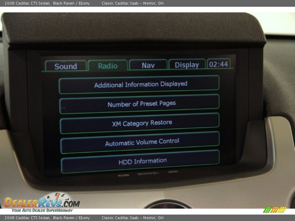 2008 Cadillac CTS Sedan Black Raven / Ebony Photo #18