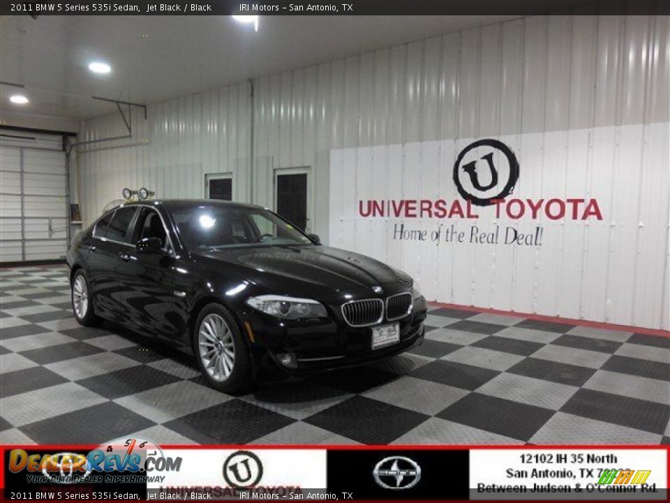 2011 BMW 5 Series 535i Sedan Jet Black / Black Photo #1