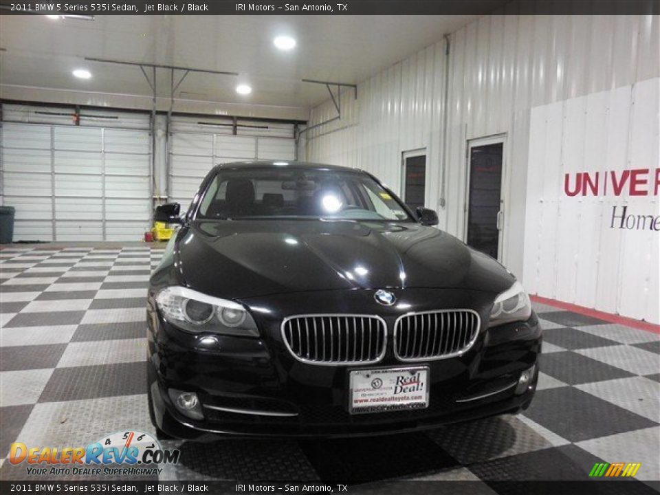 2011 BMW 5 Series 535i Sedan Jet Black / Black Photo #2