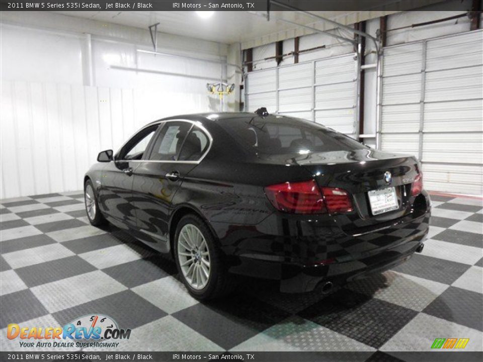 2011 BMW 5 Series 535i Sedan Jet Black / Black Photo #5