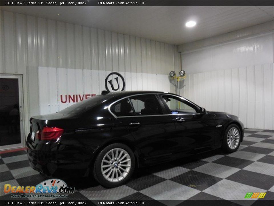 2011 BMW 5 Series 535i Sedan Jet Black / Black Photo #7