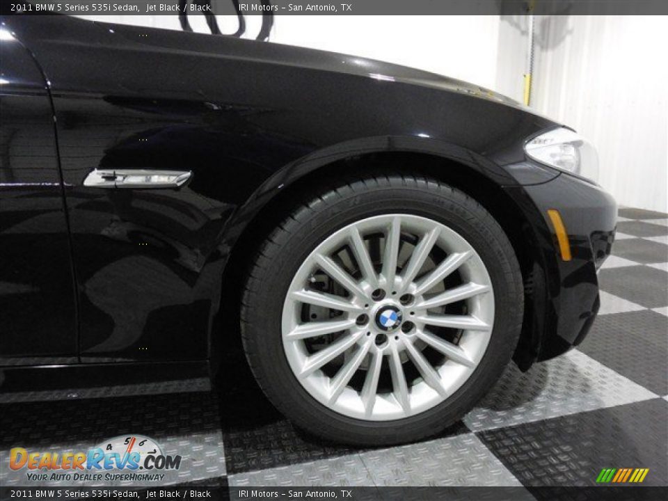 2011 BMW 5 Series 535i Sedan Jet Black / Black Photo #8