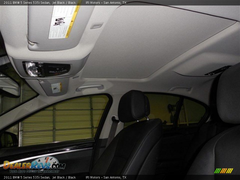 2011 BMW 5 Series 535i Sedan Jet Black / Black Photo #17