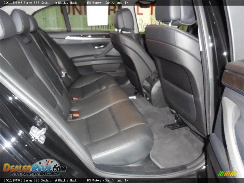 2011 BMW 5 Series 535i Sedan Jet Black / Black Photo #19