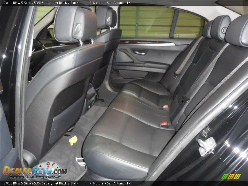 2011 BMW 5 Series 535i Sedan Jet Black / Black Photo #20