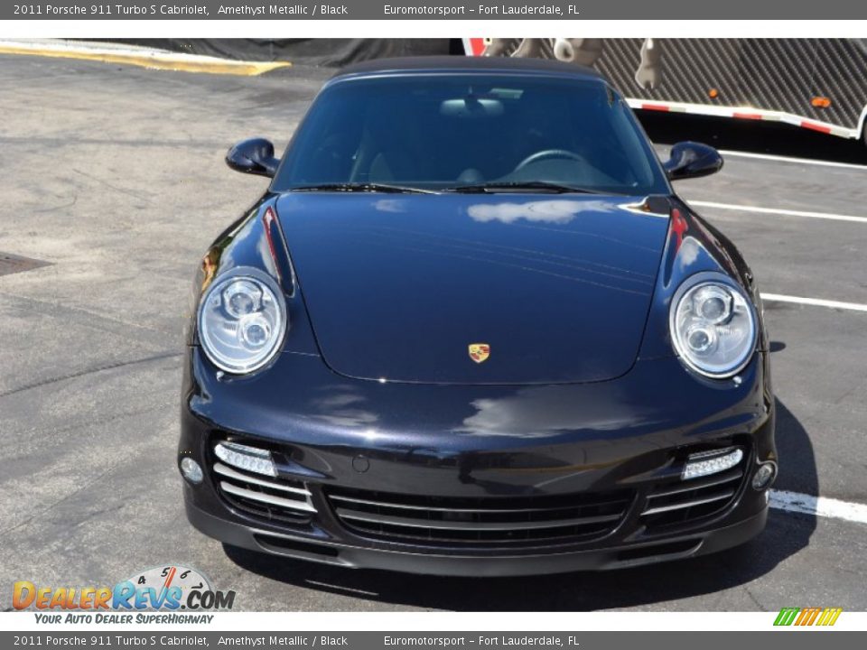 2011 Porsche 911 Turbo S Cabriolet Amethyst Metallic / Black Photo #6