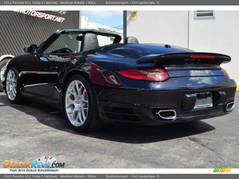 2011 Porsche 911 Turbo S Cabriolet Amethyst Metallic / Black Photo #8