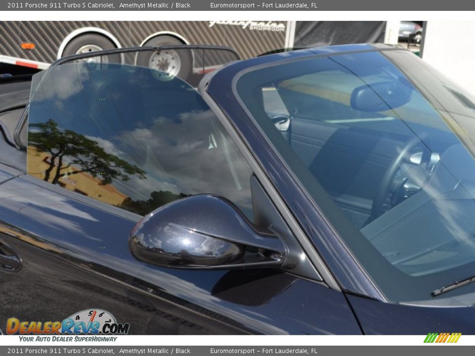 2011 Porsche 911 Turbo S Cabriolet Amethyst Metallic / Black Photo #21
