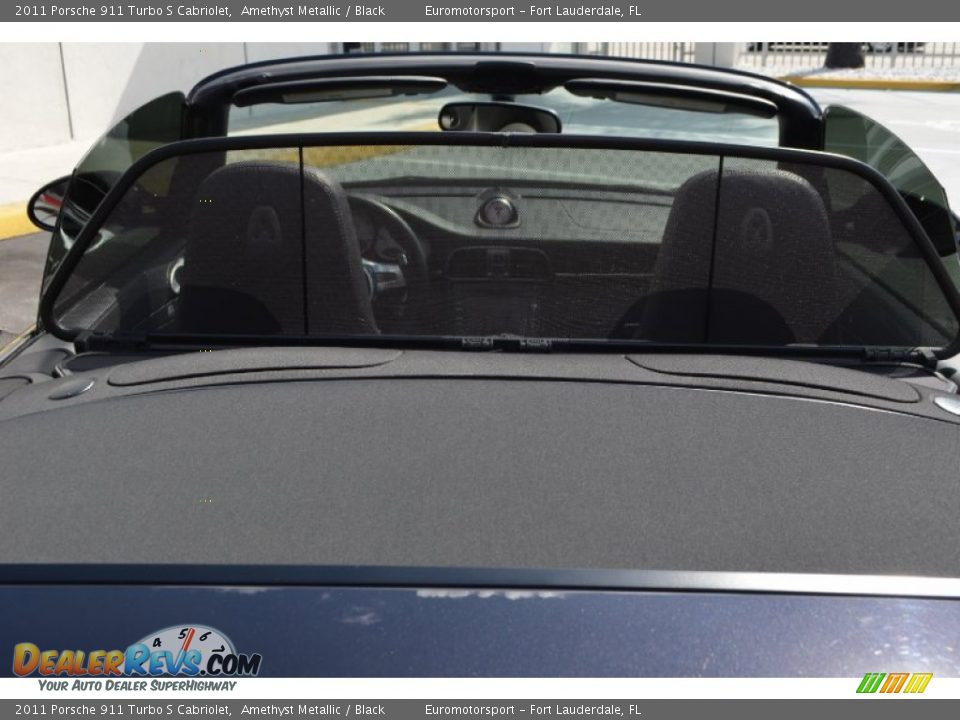 2011 Porsche 911 Turbo S Cabriolet Amethyst Metallic / Black Photo #24