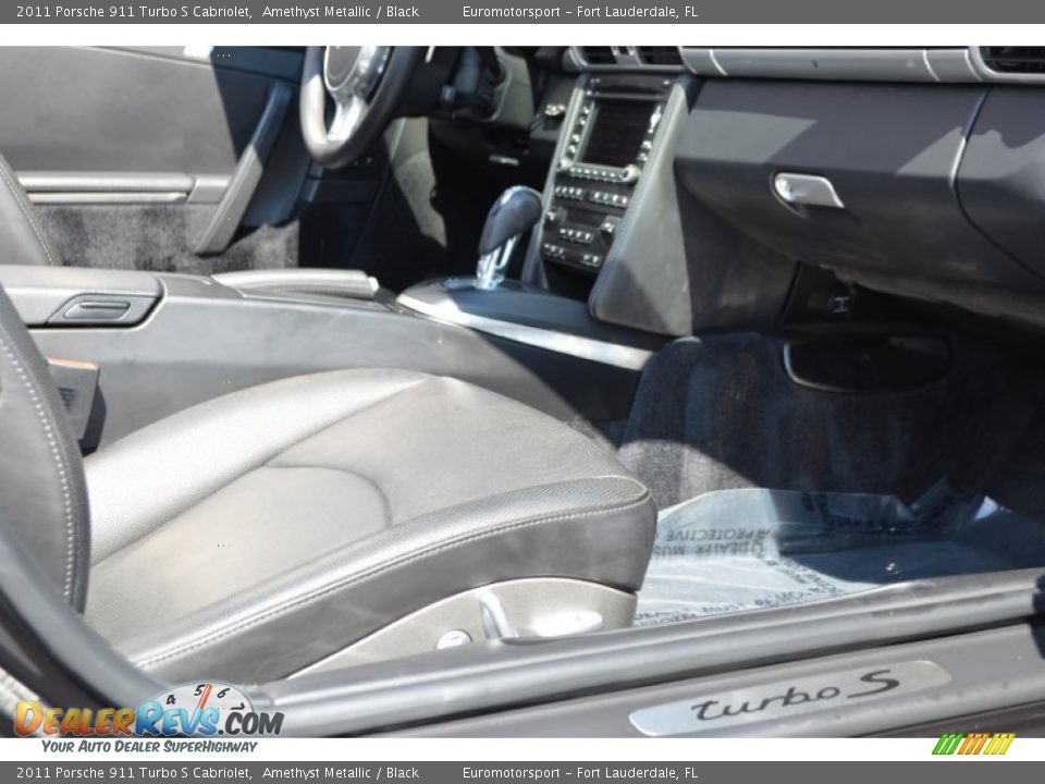 2011 Porsche 911 Turbo S Cabriolet Amethyst Metallic / Black Photo #27