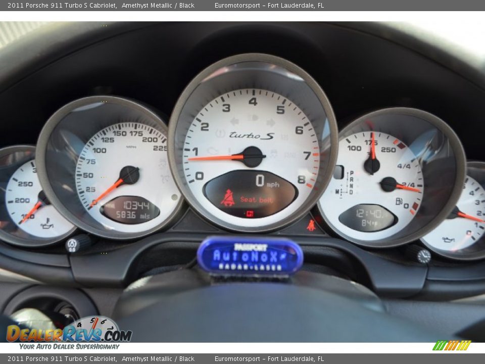 2011 Porsche 911 Turbo S Cabriolet Gauges Photo #35