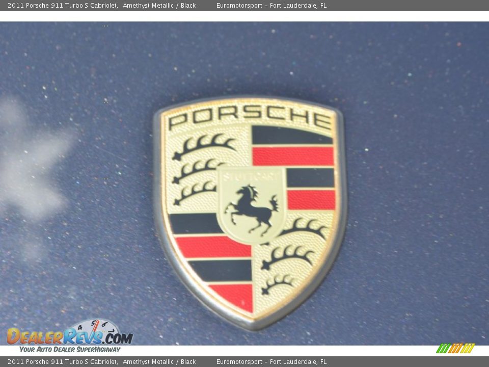 2011 Porsche 911 Turbo S Cabriolet Amethyst Metallic / Black Photo #40