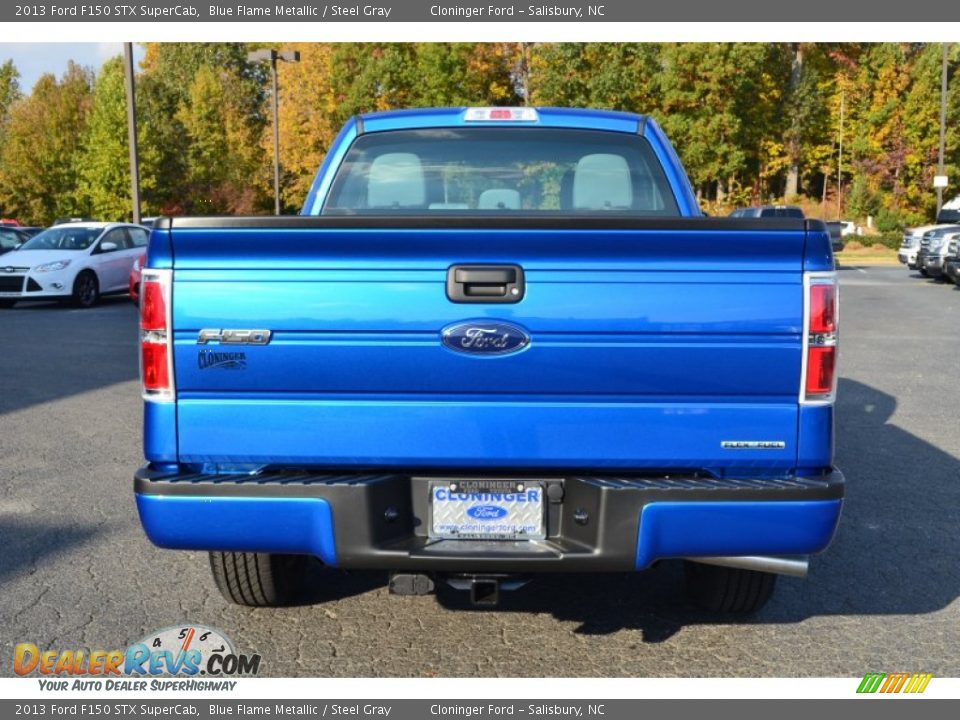 2013 Ford F150 STX SuperCab Blue Flame Metallic / Steel Gray Photo #4