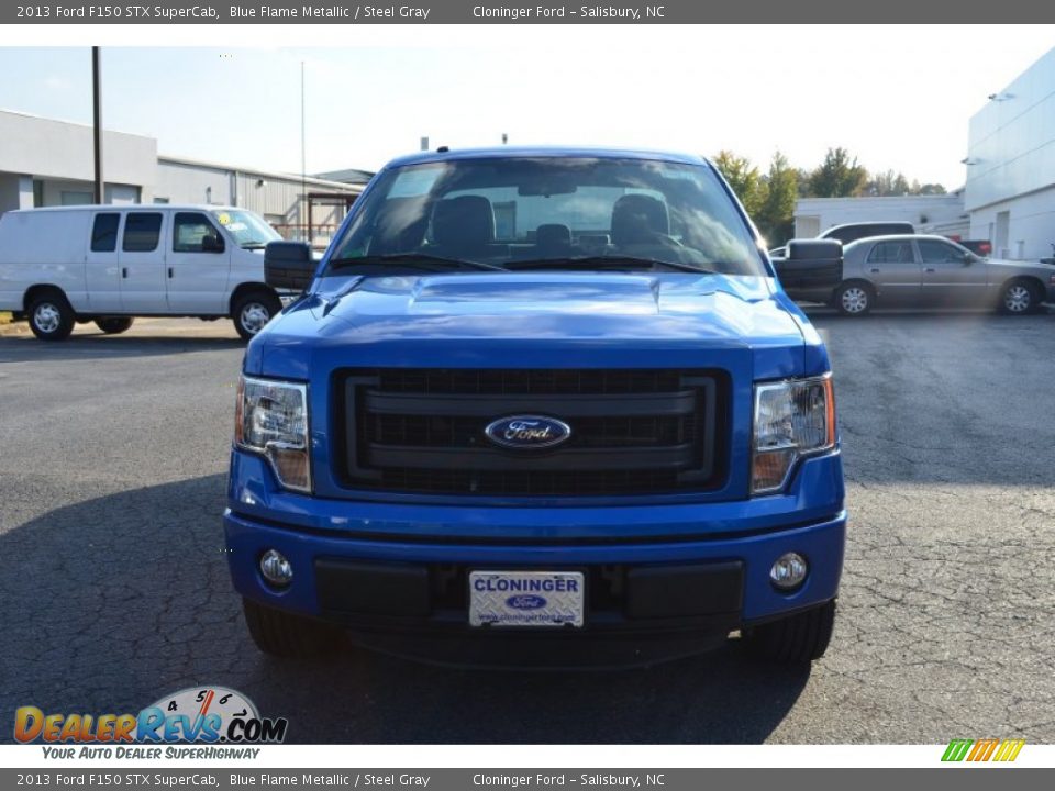2013 Ford F150 STX SuperCab Blue Flame Metallic / Steel Gray Photo #7