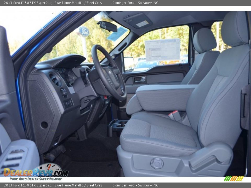 2013 Ford F150 STX SuperCab Blue Flame Metallic / Steel Gray Photo #9