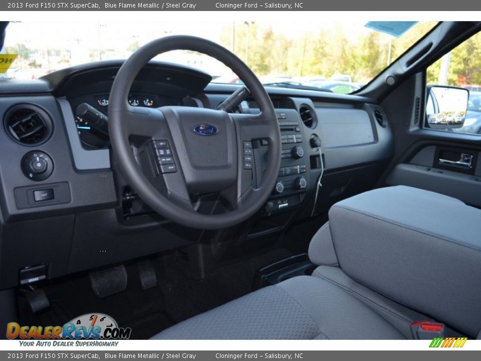 2013 Ford F150 STX SuperCab Blue Flame Metallic / Steel Gray Photo #10