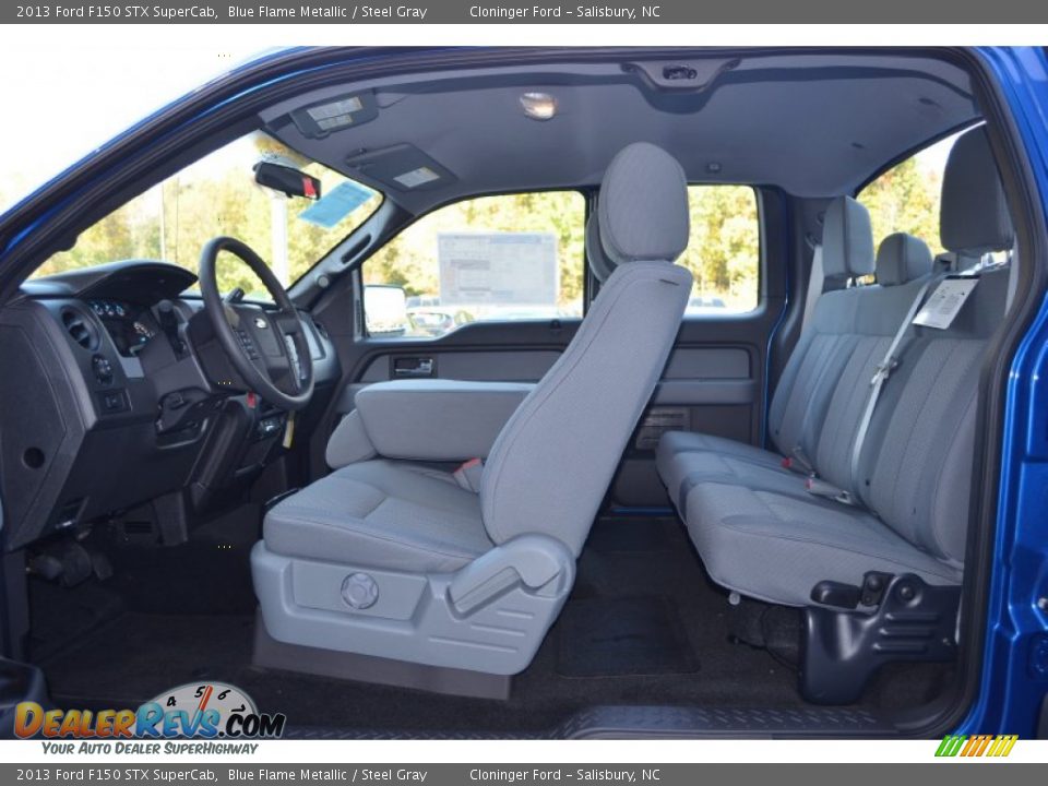 2013 Ford F150 STX SuperCab Blue Flame Metallic / Steel Gray Photo #11