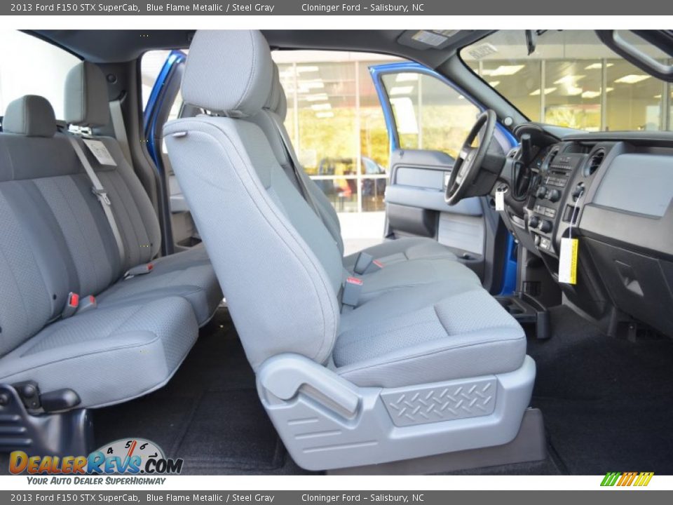 2013 Ford F150 STX SuperCab Blue Flame Metallic / Steel Gray Photo #14