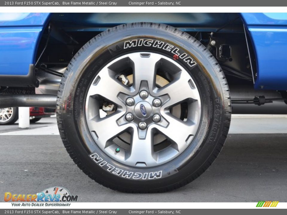2013 Ford F150 STX SuperCab Blue Flame Metallic / Steel Gray Photo #18