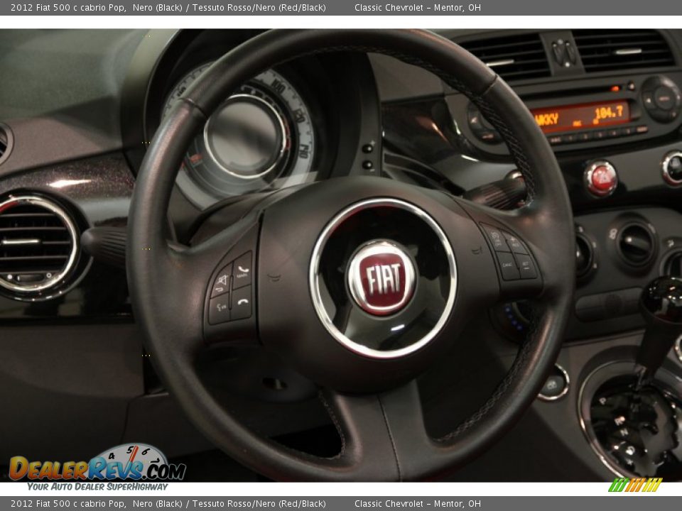 2012 Fiat 500 c cabrio Pop Steering Wheel Photo #6