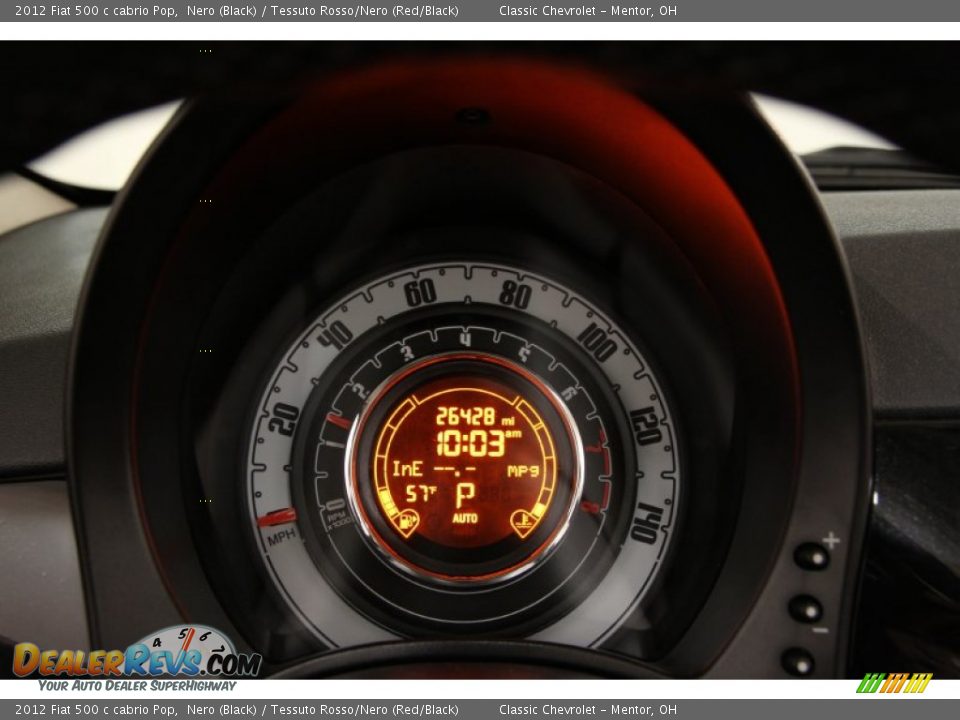 2012 Fiat 500 c cabrio Pop Gauges Photo #7
