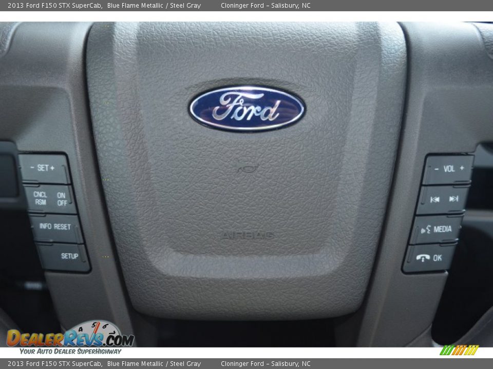 2013 Ford F150 STX SuperCab Blue Flame Metallic / Steel Gray Photo #28