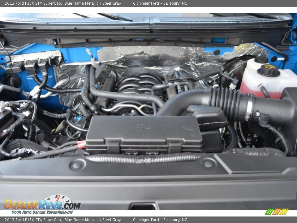 2013 Ford F150 STX SuperCab Blue Flame Metallic / Steel Gray Photo #33