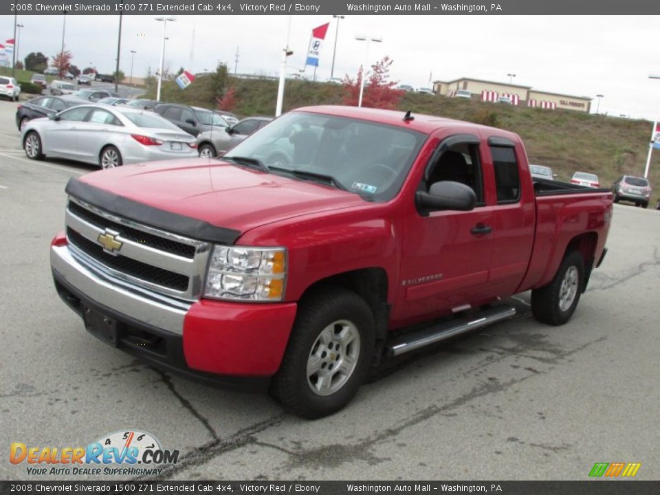 2008 Chevrolet Silverado 1500 Z71 Extended Cab 4x4 Victory Red / Ebony Photo #3