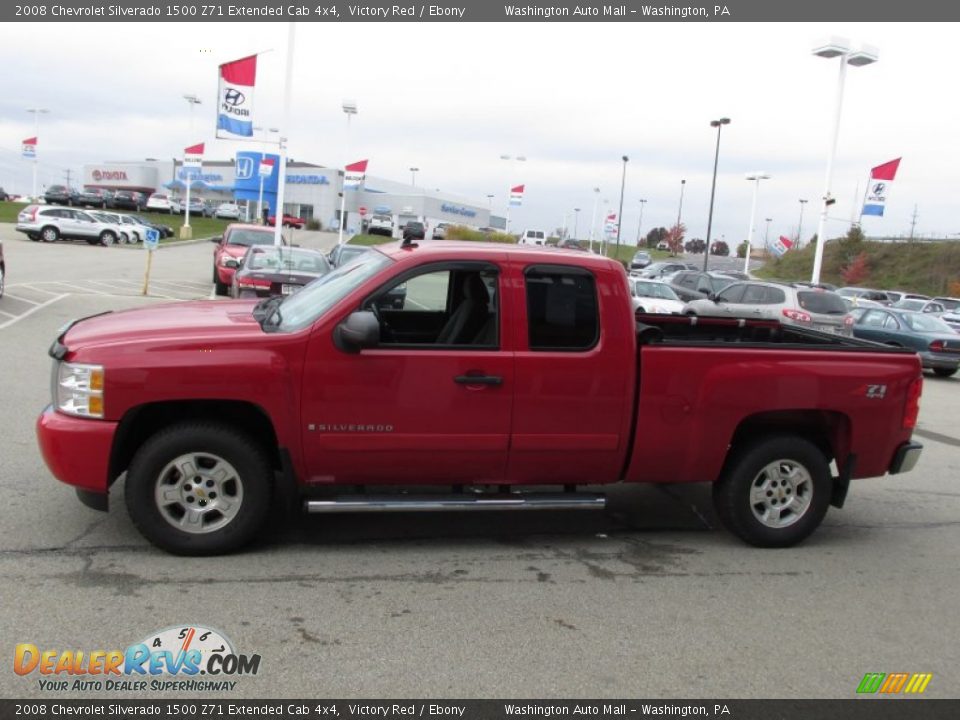 2008 Chevrolet Silverado 1500 Z71 Extended Cab 4x4 Victory Red / Ebony Photo #4