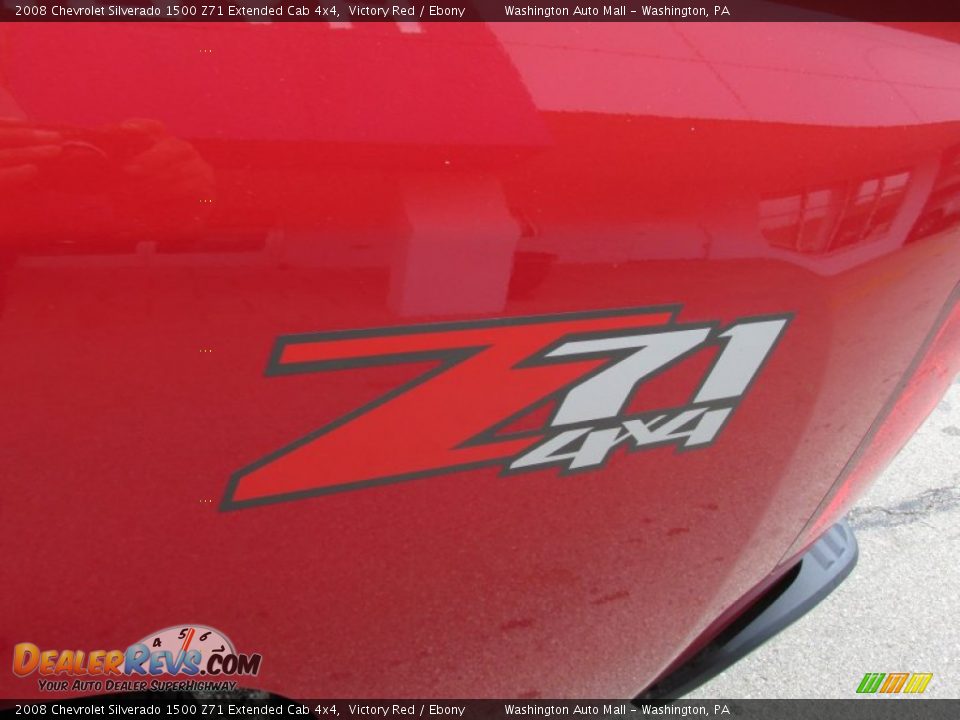2008 Chevrolet Silverado 1500 Z71 Extended Cab 4x4 Victory Red / Ebony Photo #6