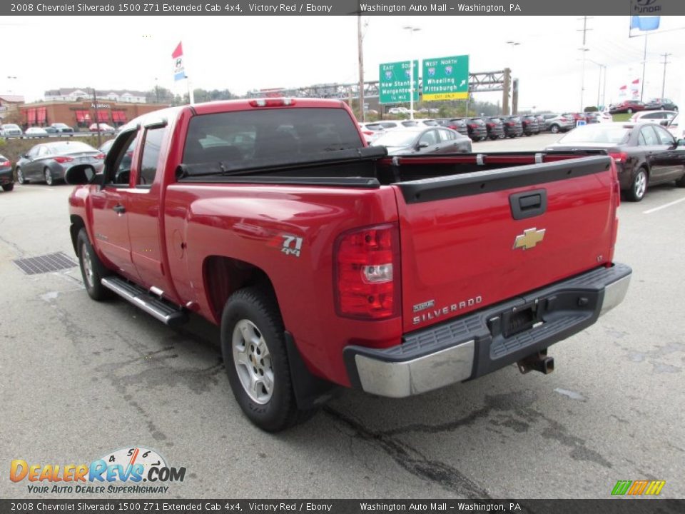 2008 Chevrolet Silverado 1500 Z71 Extended Cab 4x4 Victory Red / Ebony Photo #7