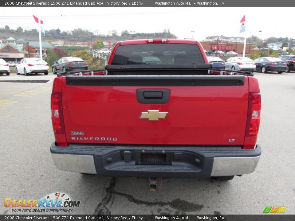 2008 Chevrolet Silverado 1500 Z71 Extended Cab 4x4 Victory Red / Ebony Photo #8