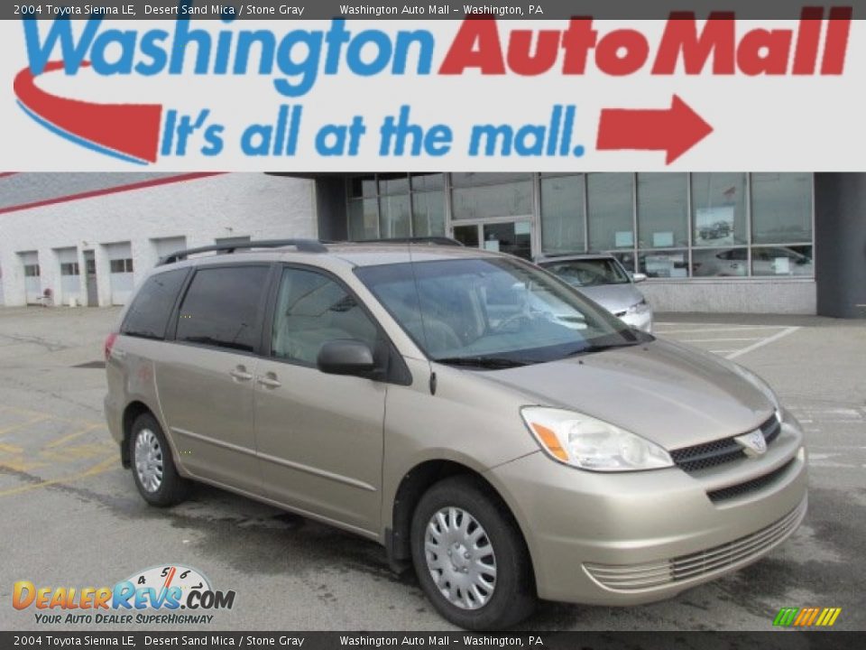 2004 Toyota Sienna LE Desert Sand Mica / Stone Gray Photo #1