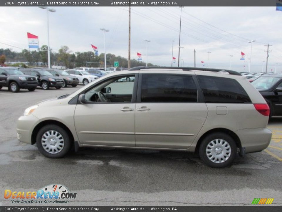 2004 Toyota Sienna LE Desert Sand Mica / Stone Gray Photo #5
