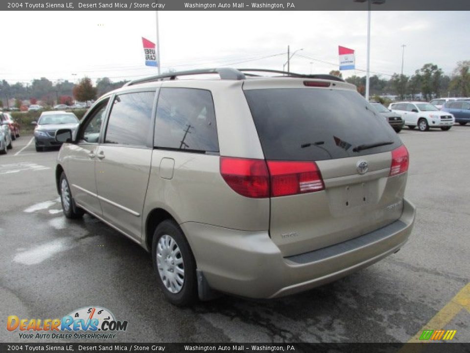 2004 Toyota Sienna LE Desert Sand Mica / Stone Gray Photo #7