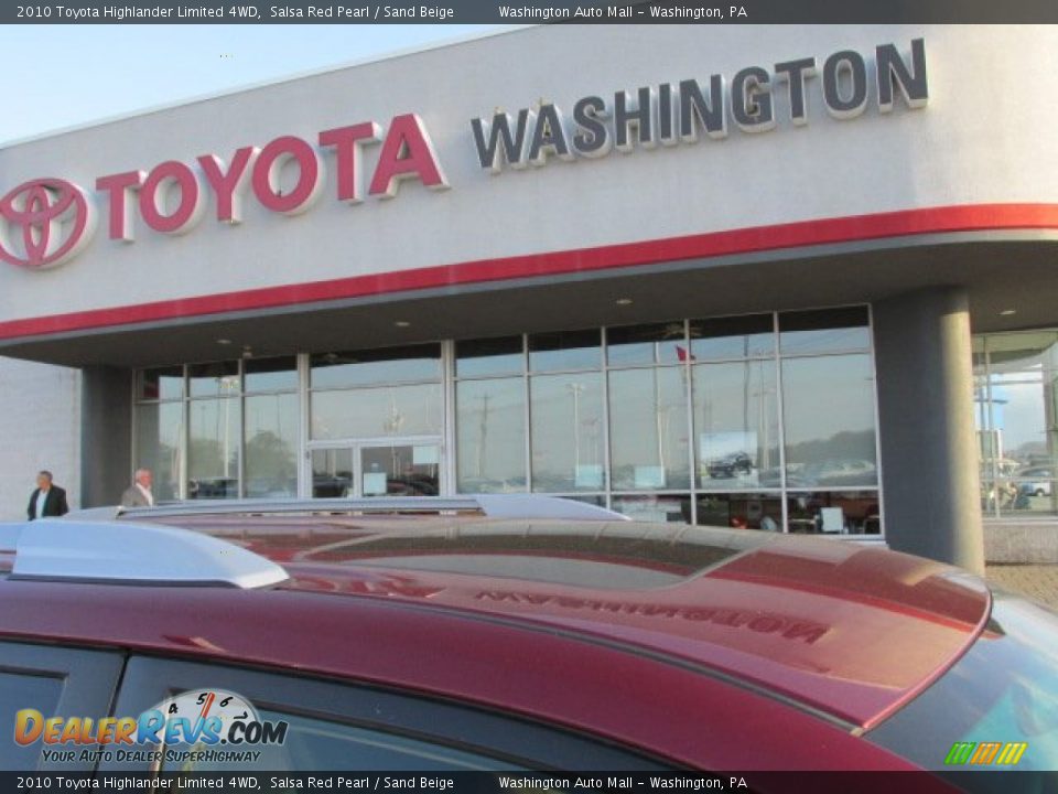 2010 Toyota Highlander Limited 4WD Salsa Red Pearl / Sand Beige Photo #3