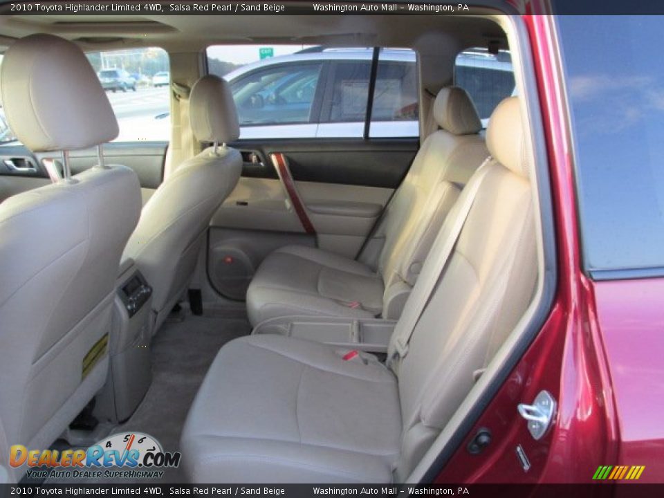 2010 Toyota Highlander Limited 4WD Salsa Red Pearl / Sand Beige Photo #12