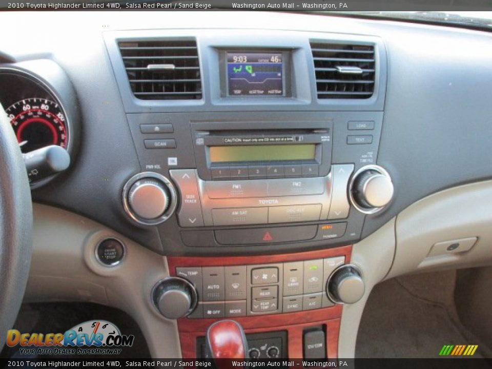 2010 Toyota Highlander Limited 4WD Salsa Red Pearl / Sand Beige Photo #14