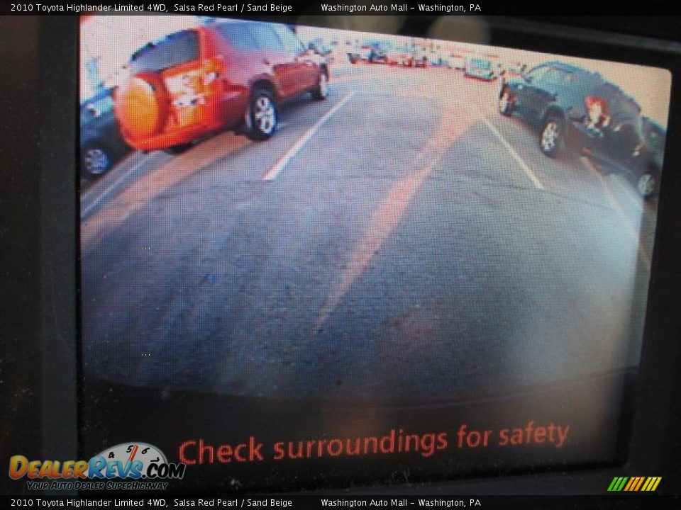 2010 Toyota Highlander Limited 4WD Salsa Red Pearl / Sand Beige Photo #15