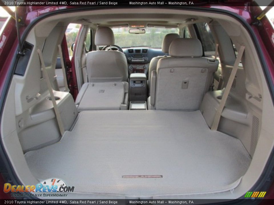 2010 Toyota Highlander Limited 4WD Salsa Red Pearl / Sand Beige Photo #18