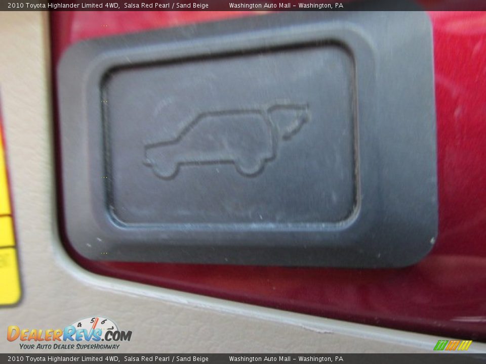 2010 Toyota Highlander Limited 4WD Salsa Red Pearl / Sand Beige Photo #19