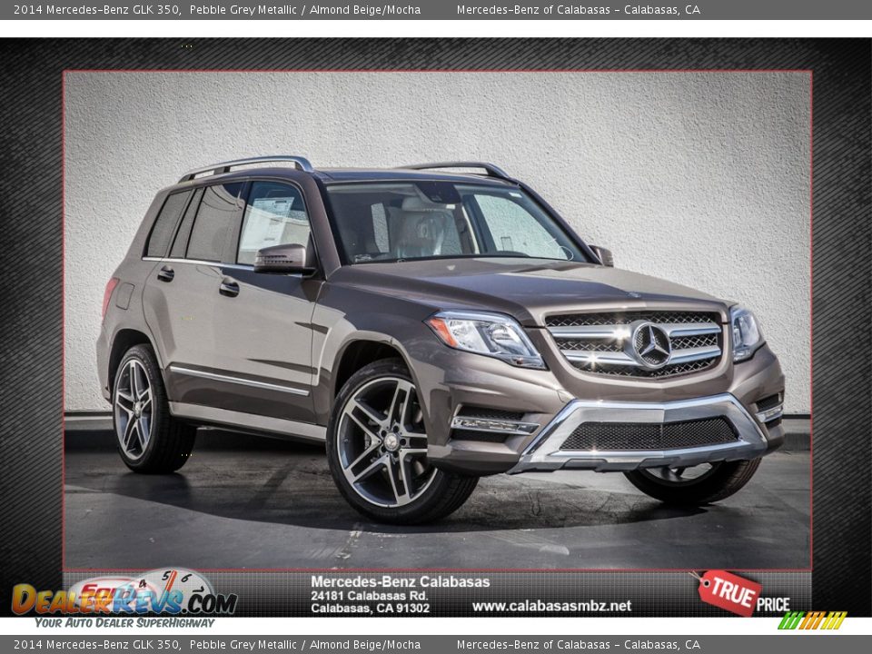 2014 Mercedes-Benz GLK 350 Pebble Grey Metallic / Almond Beige/Mocha Photo #1