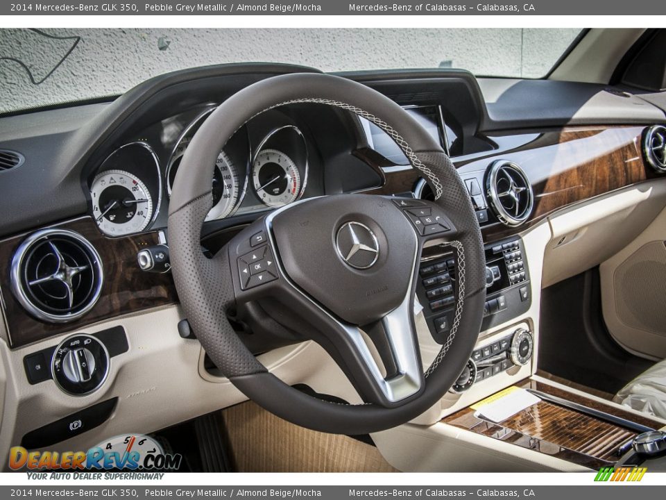 2014 Mercedes-Benz GLK 350 Pebble Grey Metallic / Almond Beige/Mocha Photo #5