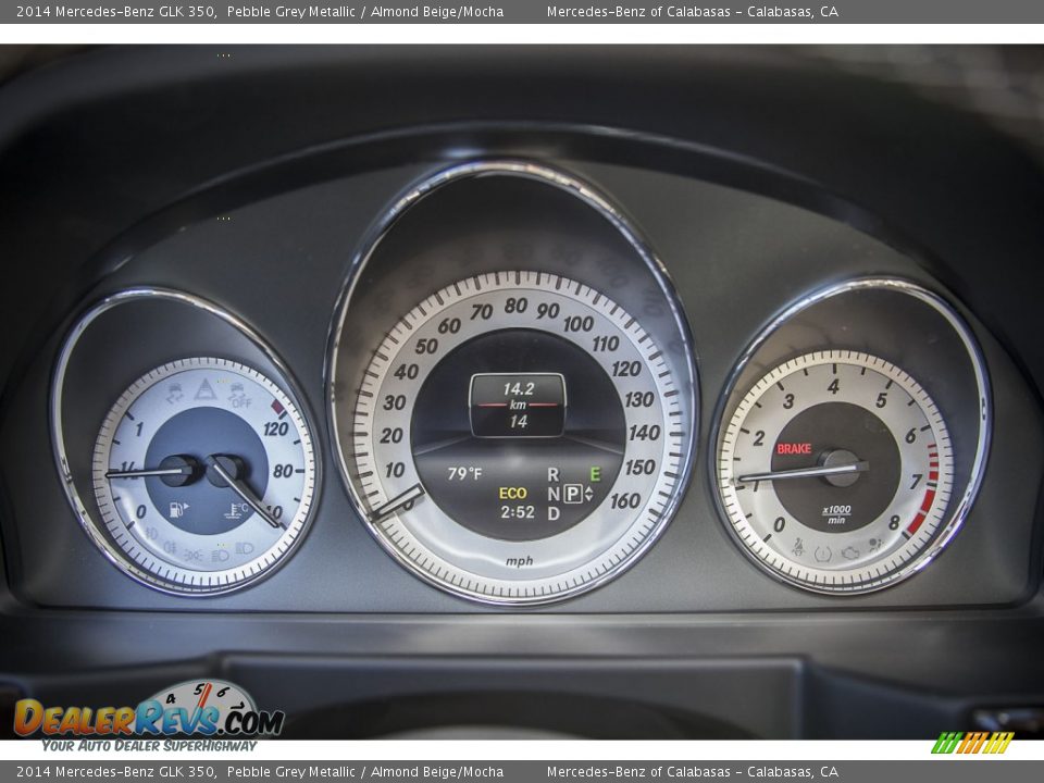 2014 Mercedes-Benz GLK 350 Pebble Grey Metallic / Almond Beige/Mocha Photo #6