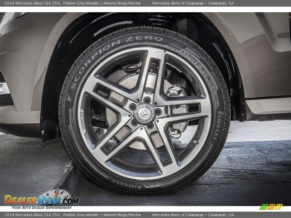 2014 Mercedes-Benz GLK 350 Pebble Grey Metallic / Almond Beige/Mocha Photo #10