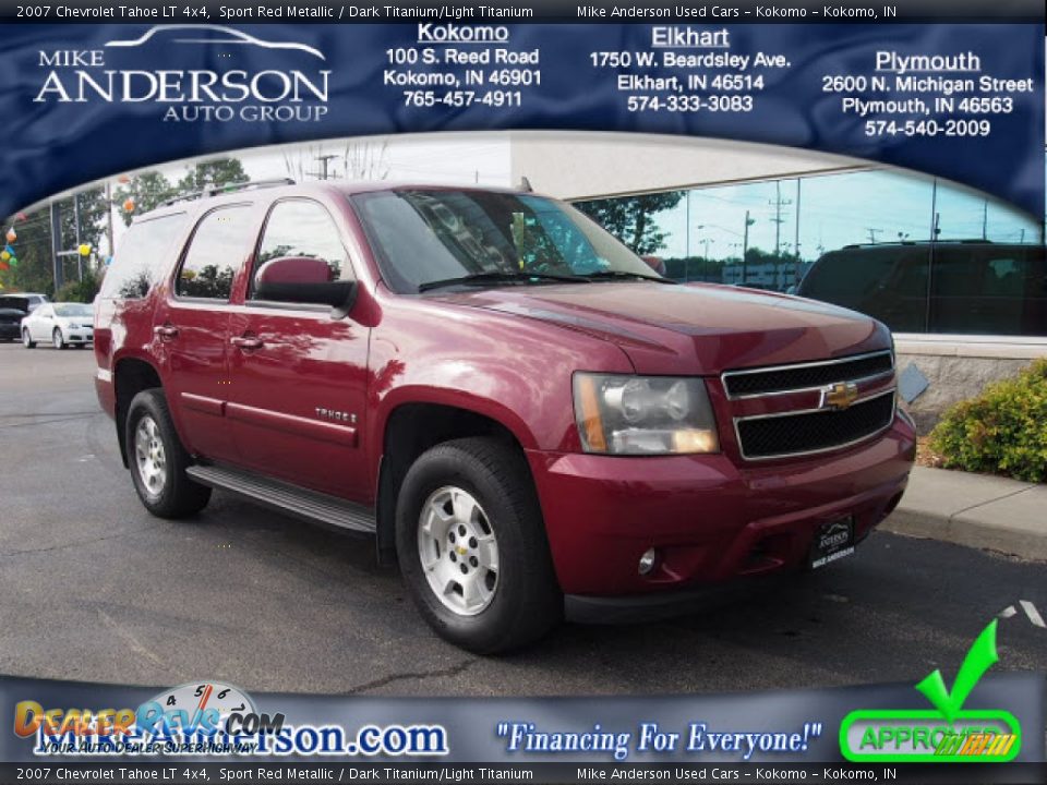 2007 Chevrolet Tahoe LT 4x4 Sport Red Metallic / Dark Titanium/Light Titanium Photo #1