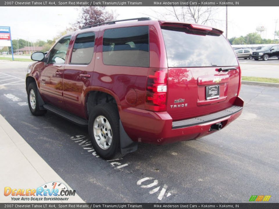 2007 Chevrolet Tahoe LT 4x4 Sport Red Metallic / Dark Titanium/Light Titanium Photo #4